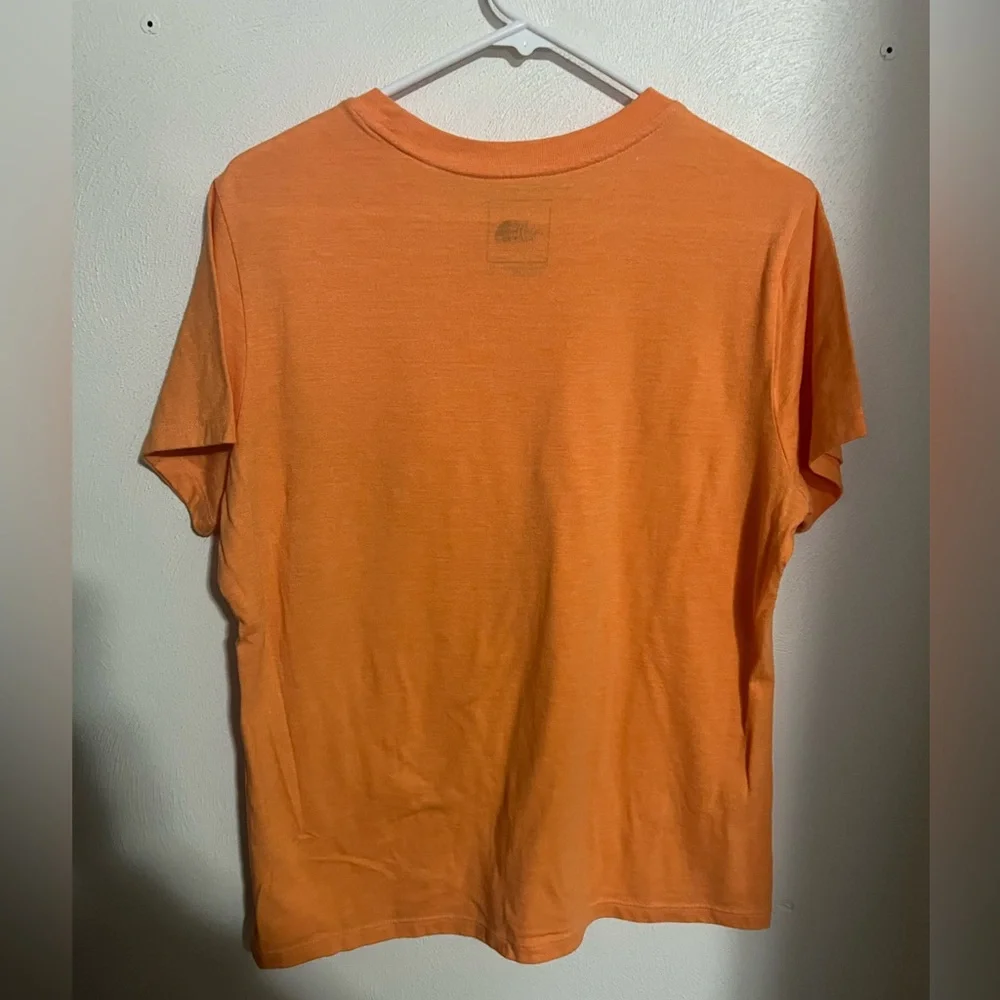 THE NORTH FACE‎ Classic Casual Logo Graphic T Shirt Orange Women's Size XL GUC - Picture 4 of 4